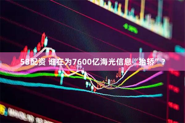 58配资 谁在为7600亿海光信息“抬轿”？